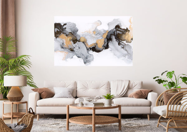 Beautiful Abstract Painting Stretch Canvas High Quality Wall Arts - Ready To Hang